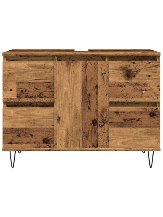 Koupelnová skříňka old wood 80 x 33 x 60 cm kompozitní dřevo