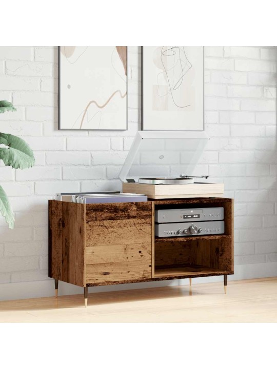 Skříňka na LP desky old wood 84,5 x 38 x 48 cm kompozitní dřevo