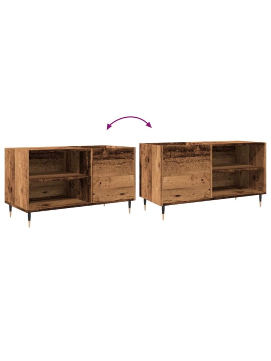 Skříňka na LP desky old wood 84,5 x 38 x 48 cm kompozitní dřevo
