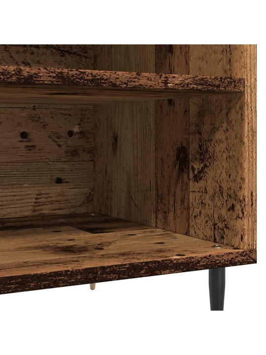 Skříňka na LP desky old wood 84,5 x 38 x 48 cm kompozitní dřevo