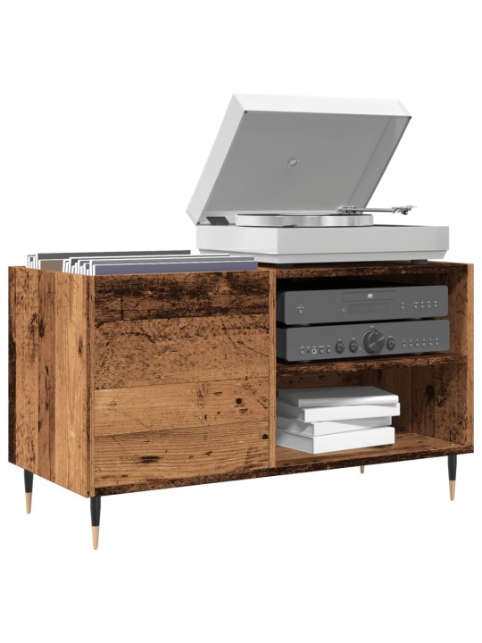 Skříňka na LP desky old wood 84,5 x 38 x 48 cm kompozitní dřevo