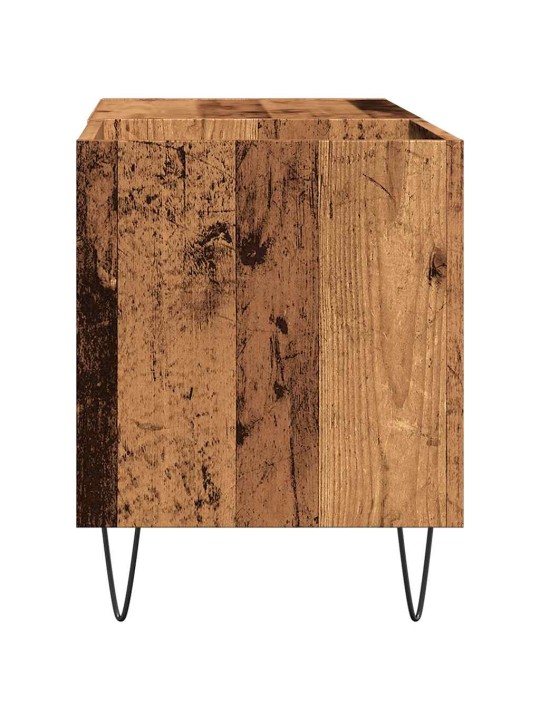 Skříňka na LP desky old wood 84,5 x 38 x 48 cm kompozitní dřevo