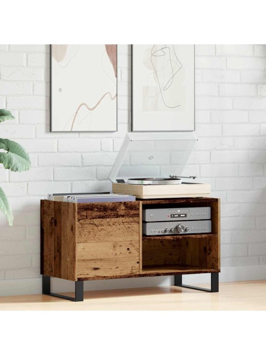 Skříňka na LP desky old wood 84,5 x 38 x 48 cm kompozitní dřevo