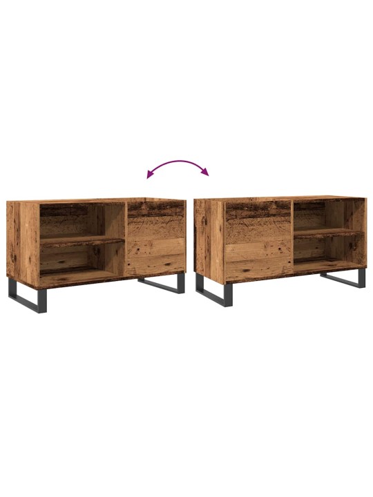Skříňka na LP desky old wood 84,5 x 38 x 48 cm kompozitní dřevo