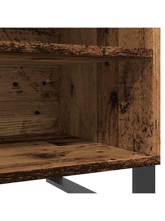 Skříňka na LP desky old wood 84,5 x 38 x 48 cm kompozitní dřevo