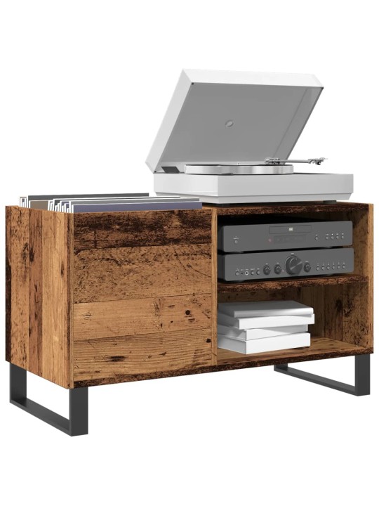 Skříňka na LP desky old wood 84,5 x 38 x 48 cm kompozitní dřevo