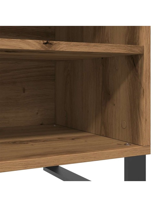 Skříňka na LP desky dub artisan 84,5x38x48 cm kompozitní dřevo