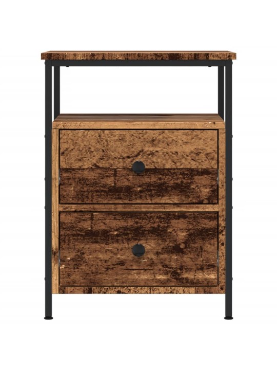 Noční stolek old wood 44 x 45 x 60 cm kompozitní dřevo