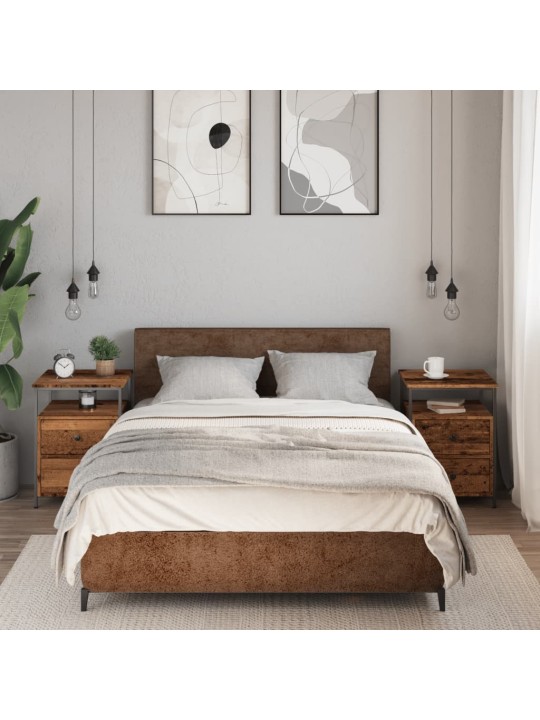 Noční stolky 2 ks old wood 44 x 45 x 60 cm kompozitní dřevo