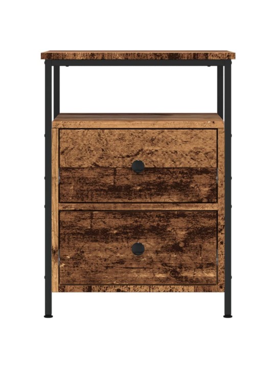 Noční stolky 2 ks old wood 44 x 45 x 60 cm kompozitní dřevo