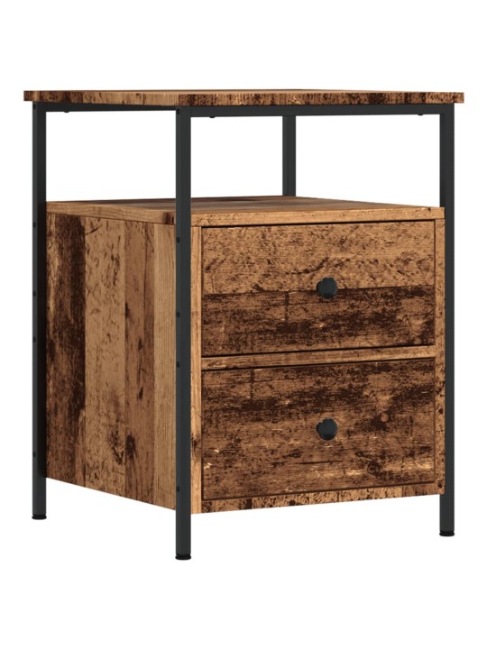 Noční stolky 2 ks old wood 44 x 45 x 60 cm kompozitní dřevo