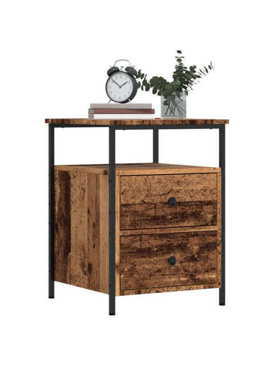 Noční stolky 2 ks old wood 44 x 45 x 60 cm kompozitní dřevo