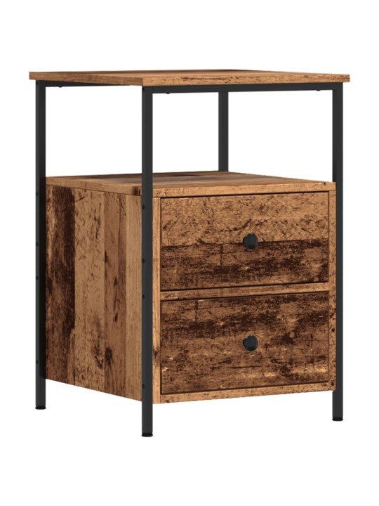Noční stolky 2 ks old wood 34 x 35,5 x 50 cm kompozitní dřevo