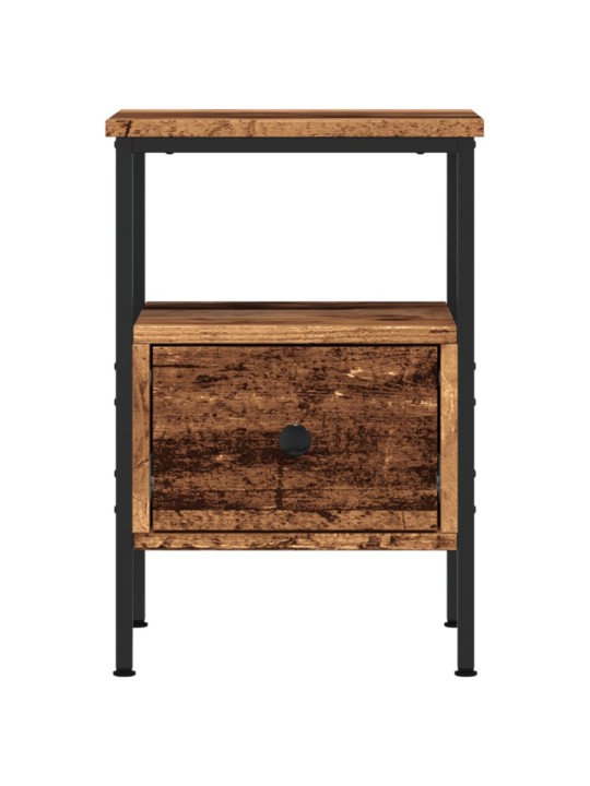 Noční stolek old wood 34 x 36 x 50 cm kompozitní dřevo