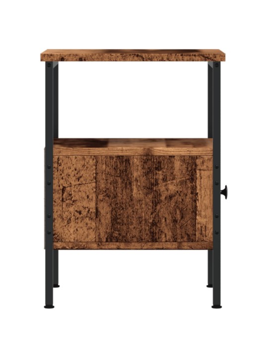 Noční stolek old wood 34 x 36 x 50 cm kompozitní dřevo