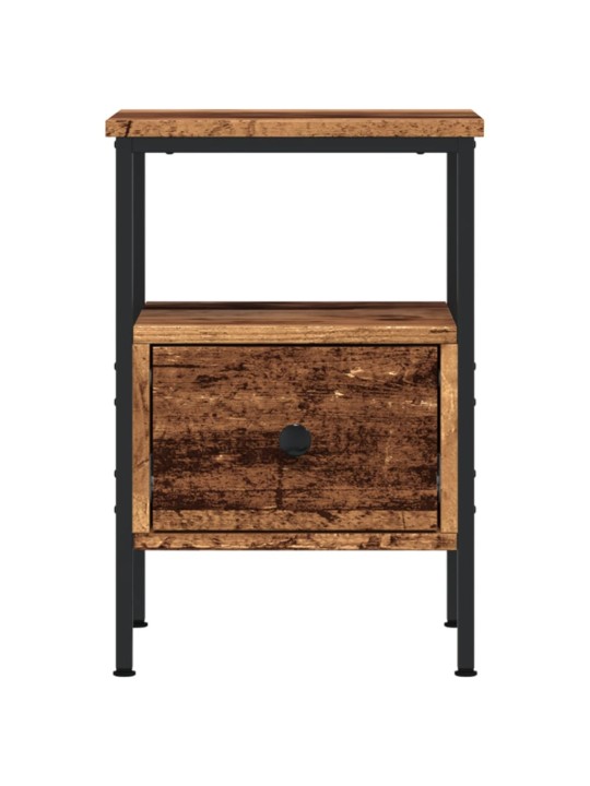 Noční stolky 2 ks old wood 34 x 36 x 50 cm kompozitní dřevo