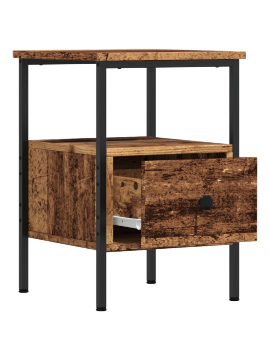 Noční stolky 2 ks old wood 34 x 36 x 50 cm kompozitní dřevo