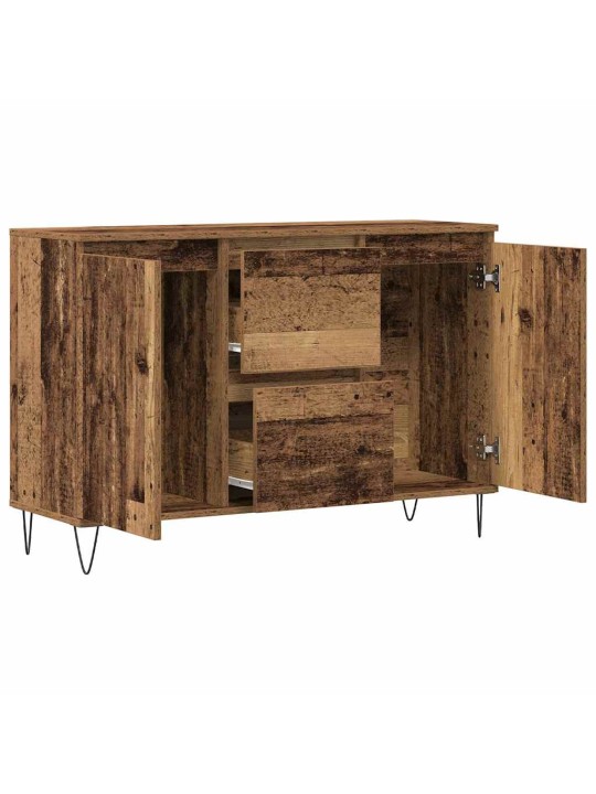 Příborník old wood 104 x 35 x 70 cm kompozitní dřevo