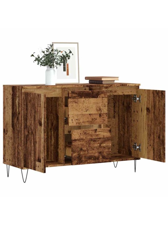 Příborník old wood 104 x 35 x 70 cm kompozitní dřevo