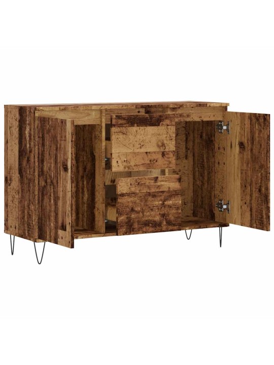 Příborník old wood 104 x 35 x 70 cm kompozitní dřevo