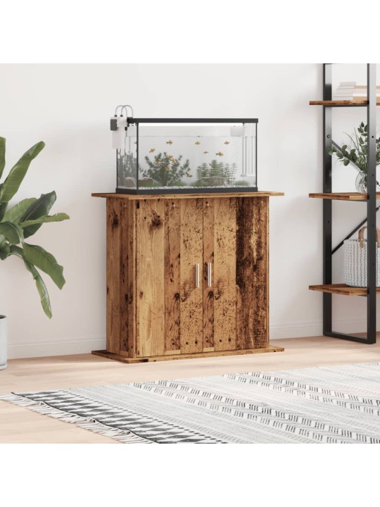 Stojan na akvárium old wood 81 x 36 x 73 cm kompozitní dřevo