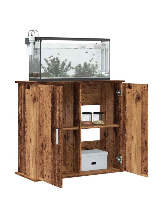 Stojan na akvárium old wood 81 x 36 x 73 cm kompozitní dřevo