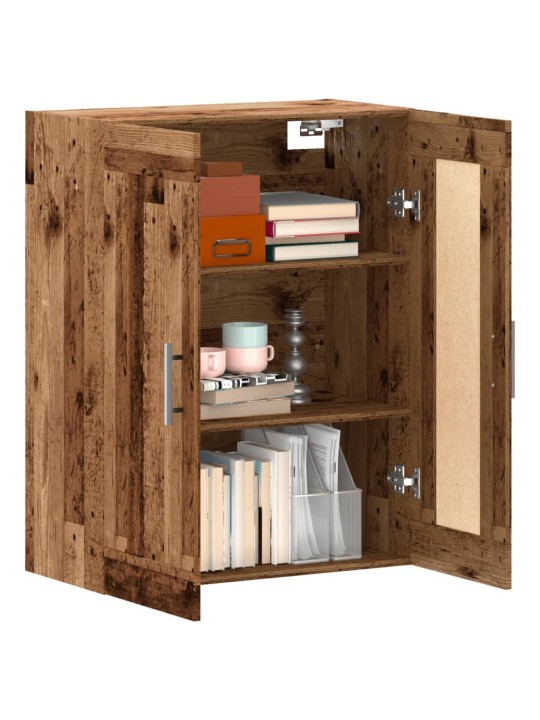 Nástěnná skříňka old wood 69,5 x 34 x 90 cm kompozitní dřevo