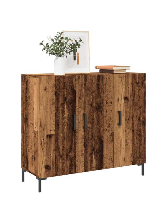 Příborník old wood 90 x 34 x 80 cm kompozitní dřevo