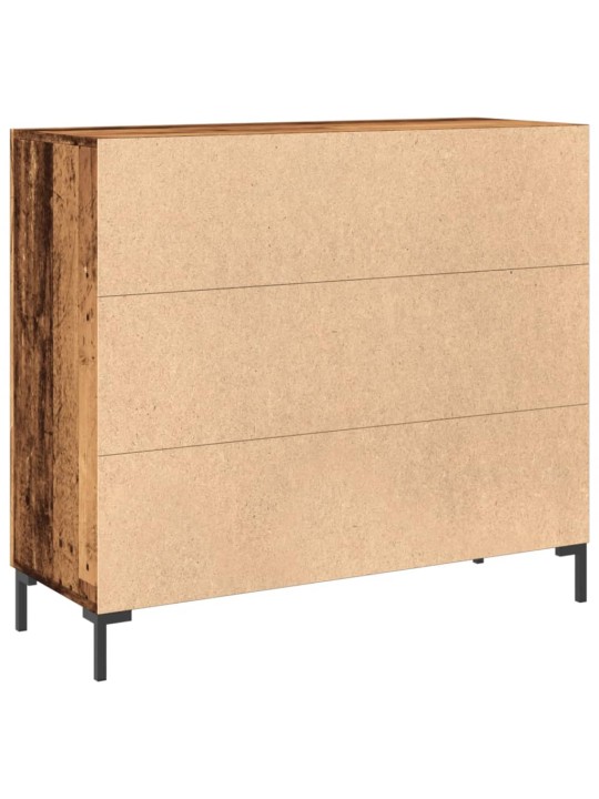 Příborník old wood 90 x 34 x 80 cm kompozitní dřevo