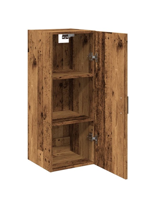 Nástěnná skříňka old wood 34,5 x 34 x 90 cm kompozitní dřevo