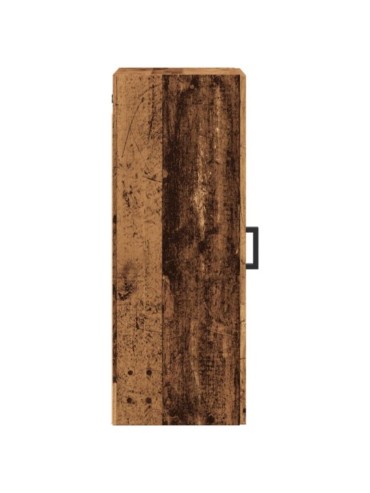 Nástěnná skříňka old wood 34,5 x 34 x 90 cm kompozitní dřevo