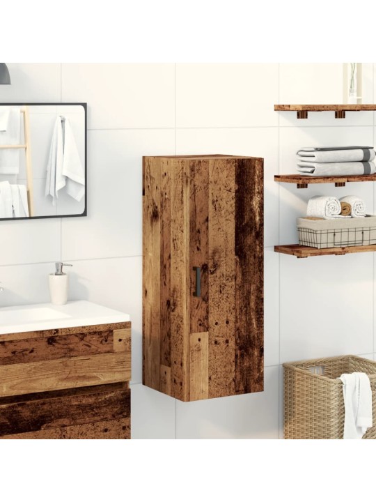 Nástěnná skříňka old wood 34,5 x 34 x 90 cm kompozitní dřevo