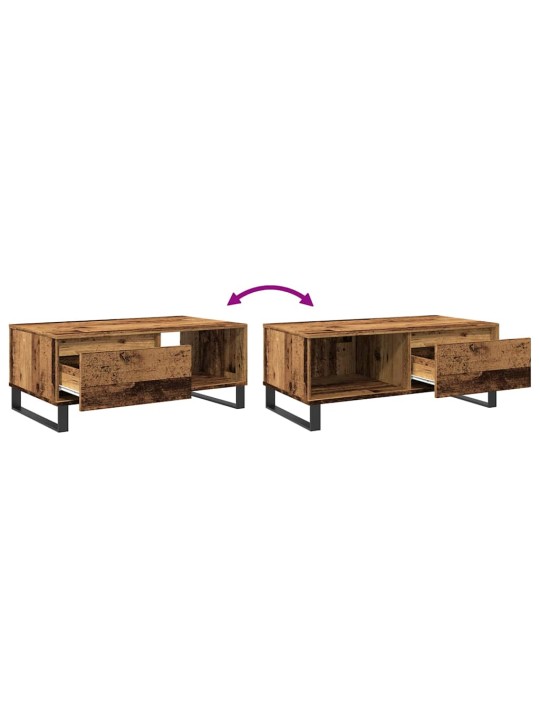 Konferenční stolek old wood 90x50x36,5 cm kompozitní dřevo
