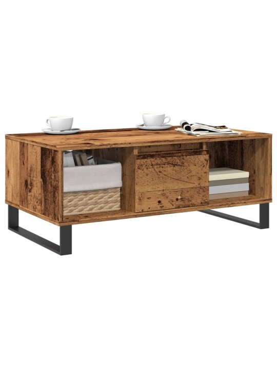 Konferenční stolek old wood 90x50x36,5 cm kompozitní dřevo