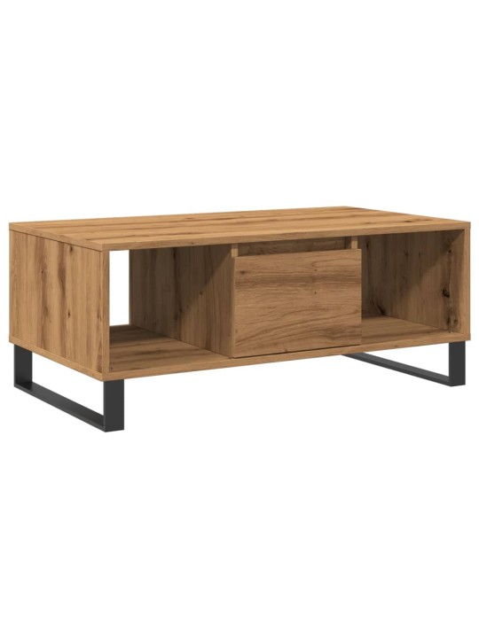 Konferenční stolek dub artisan 90x50x36,5 cm kompozitní dřevo
