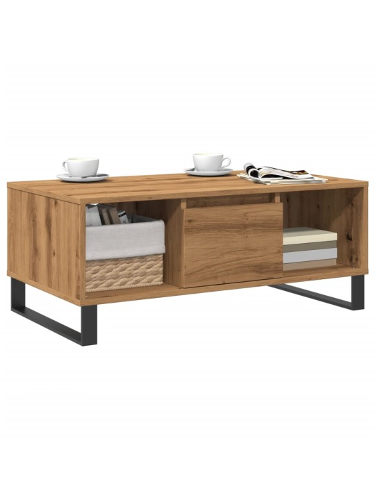 Konferenční stolek dub artisan 90x50x36,5 cm kompozitní dřevo
