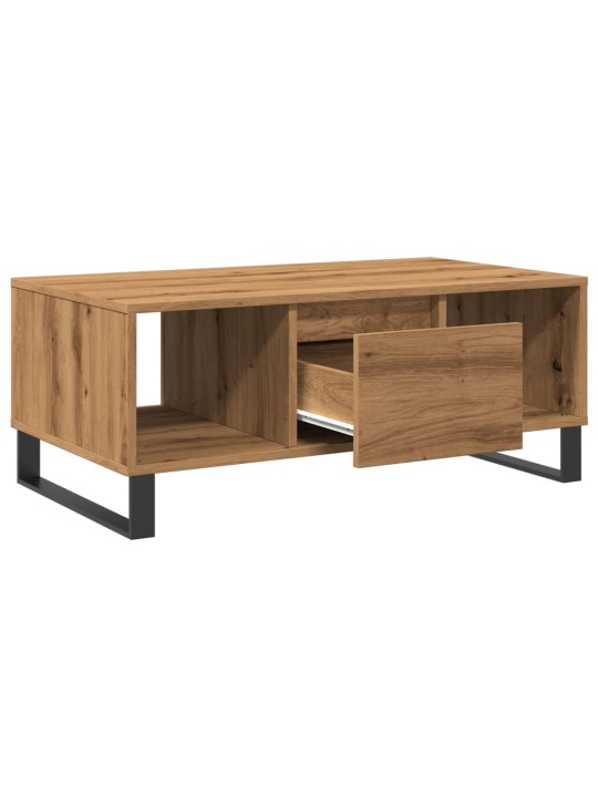 Konferenční stolek dub artisan 90x50x36,5 cm kompozitní dřevo