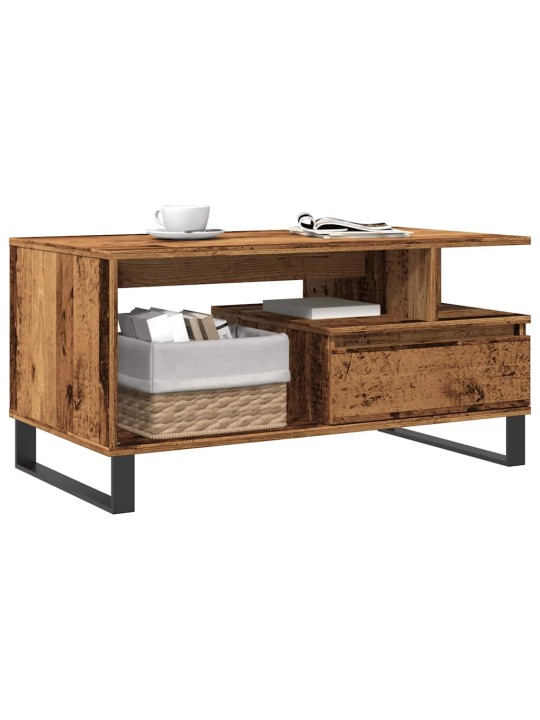 Konferenční stolek old wood 90 x 49 x 45 cm kompozitní dřevo