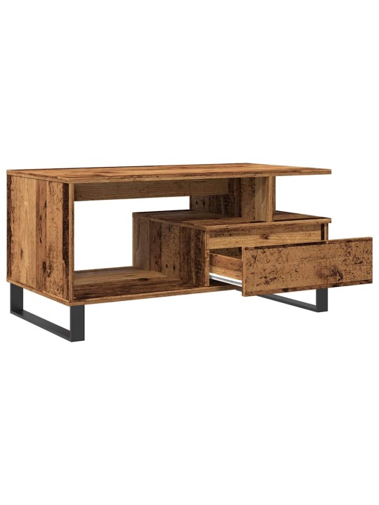 Konferenční stolek old wood 90 x 49 x 45 cm kompozitní dřevo