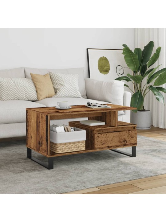 Konferenční stolek old wood 90 x 49 x 45 cm kompozitní dřevo