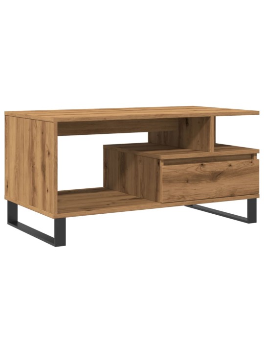 Konferenční stolek dub artisan 90 x 49 x 45 cm kompozitní dřevo