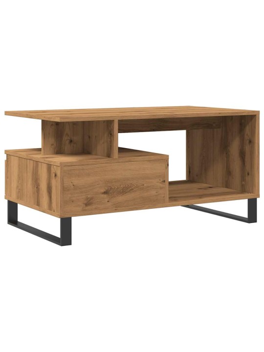 Konferenční stolek dub artisan 90 x 49 x 45 cm kompozitní dřevo