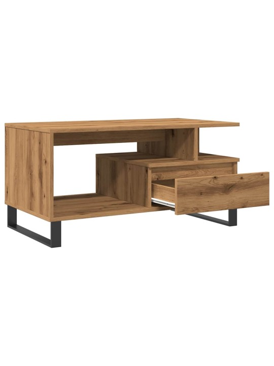 Konferenční stolek dub artisan 90 x 49 x 45 cm kompozitní dřevo