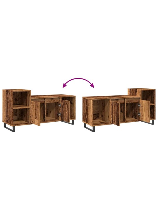 TV skříňka old wood 100 x 35 x 55 cm kompozitní dřevo
