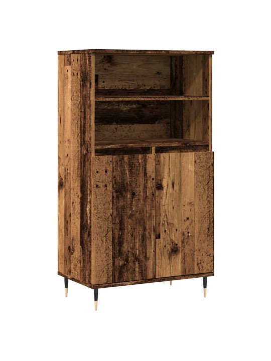 Skříň highboard old wood 60 x 36 x 110 cm kompozitní dřevo