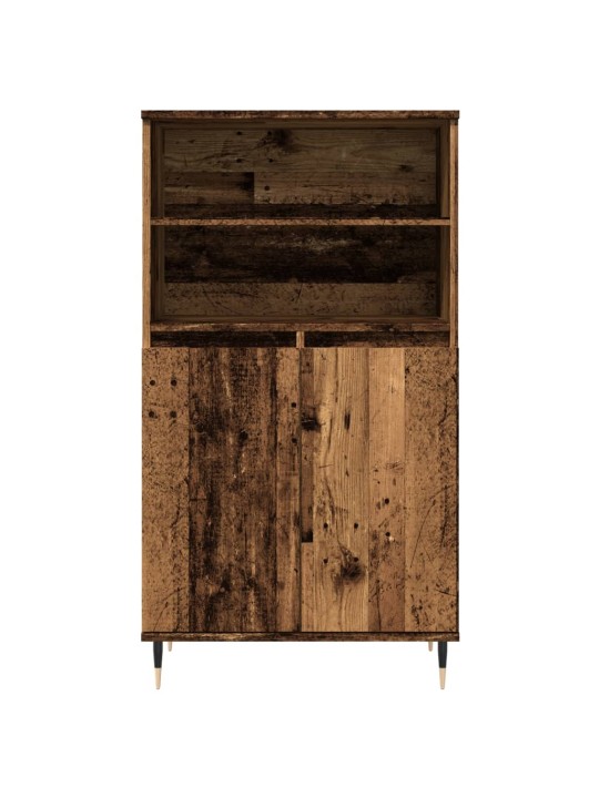 Skříň highboard old wood 60 x 36 x 110 cm kompozitní dřevo