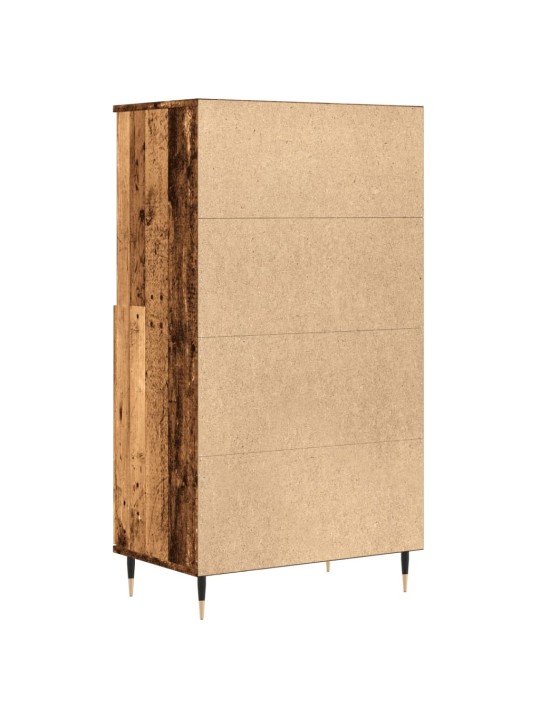Skříň highboard old wood 60 x 36 x 110 cm kompozitní dřevo