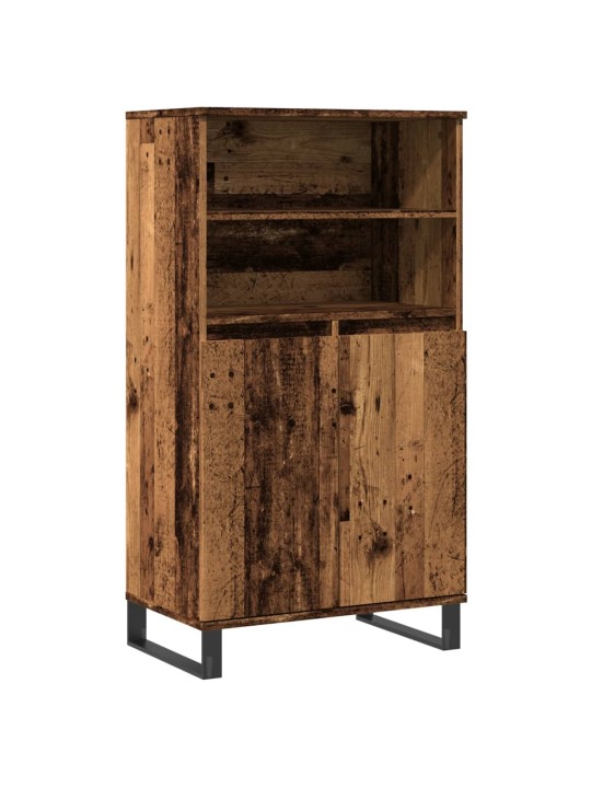 Skříň highboard old wood 60 x 36 x 110 cm kompozitní dřevo