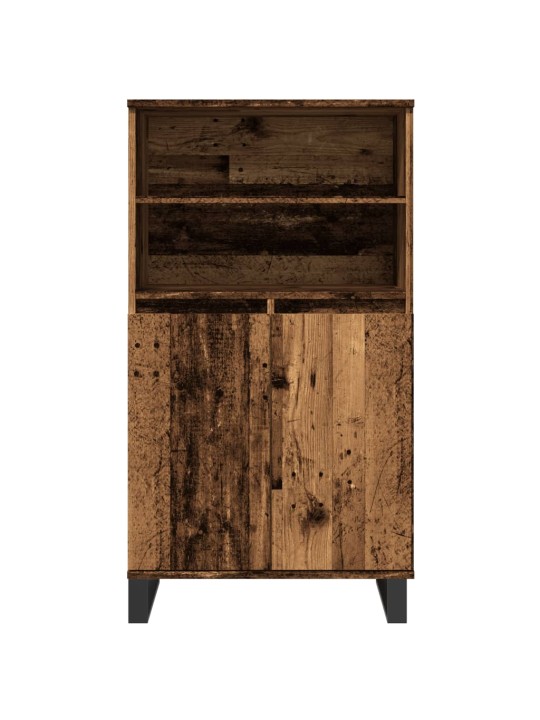 Skříň highboard old wood 60 x 36 x 110 cm kompozitní dřevo