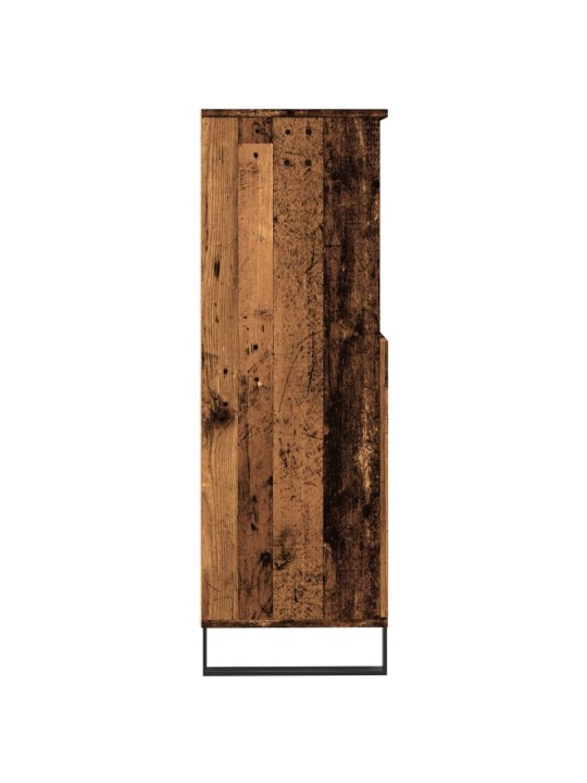 Skříň highboard old wood 60 x 36 x 110 cm kompozitní dřevo